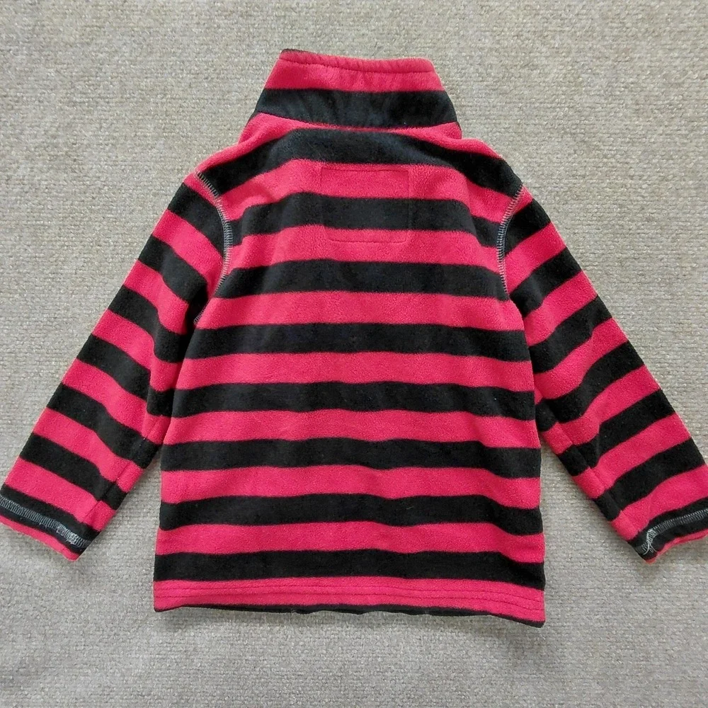 Carters Buffalo Plaid Wonder 3T Red Black Stripe Quarter Fleece Zip‎ Pullover